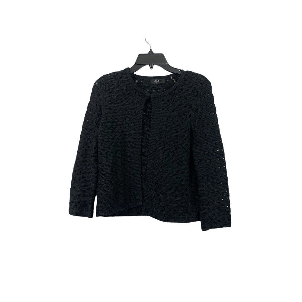 Women's Black Knitted Cardigan